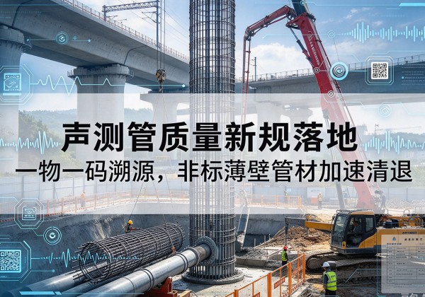 岳塘声测管质量新规落地，一物一码溯源，非标薄壁管材加速清退